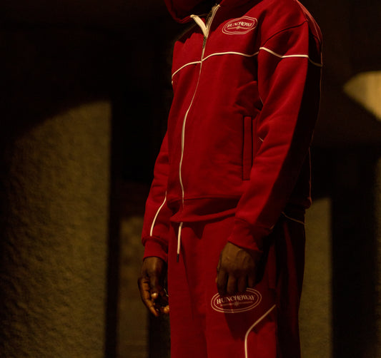 burgundy hoodie men