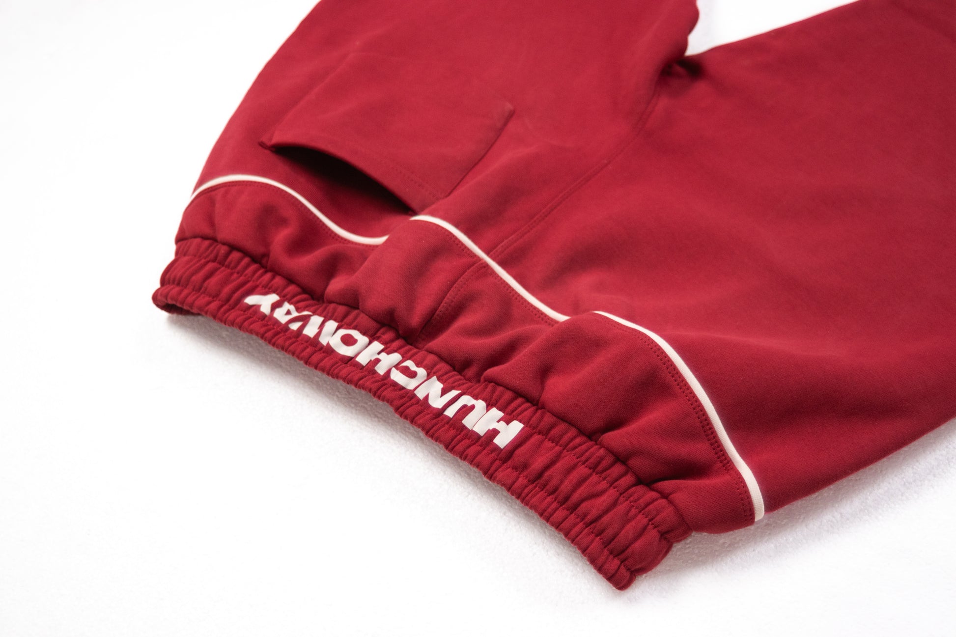 wine red tracksuit bottoms